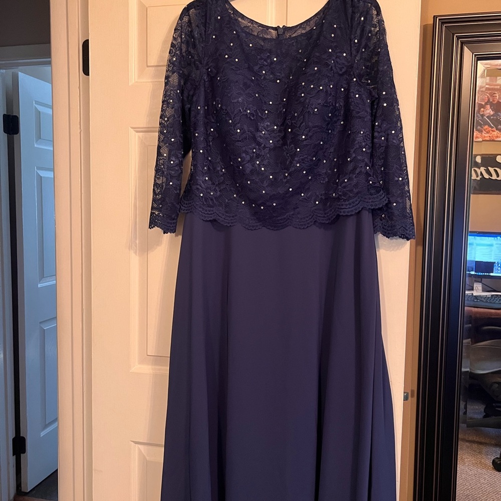 blue Mother of the bride or cocktail dress